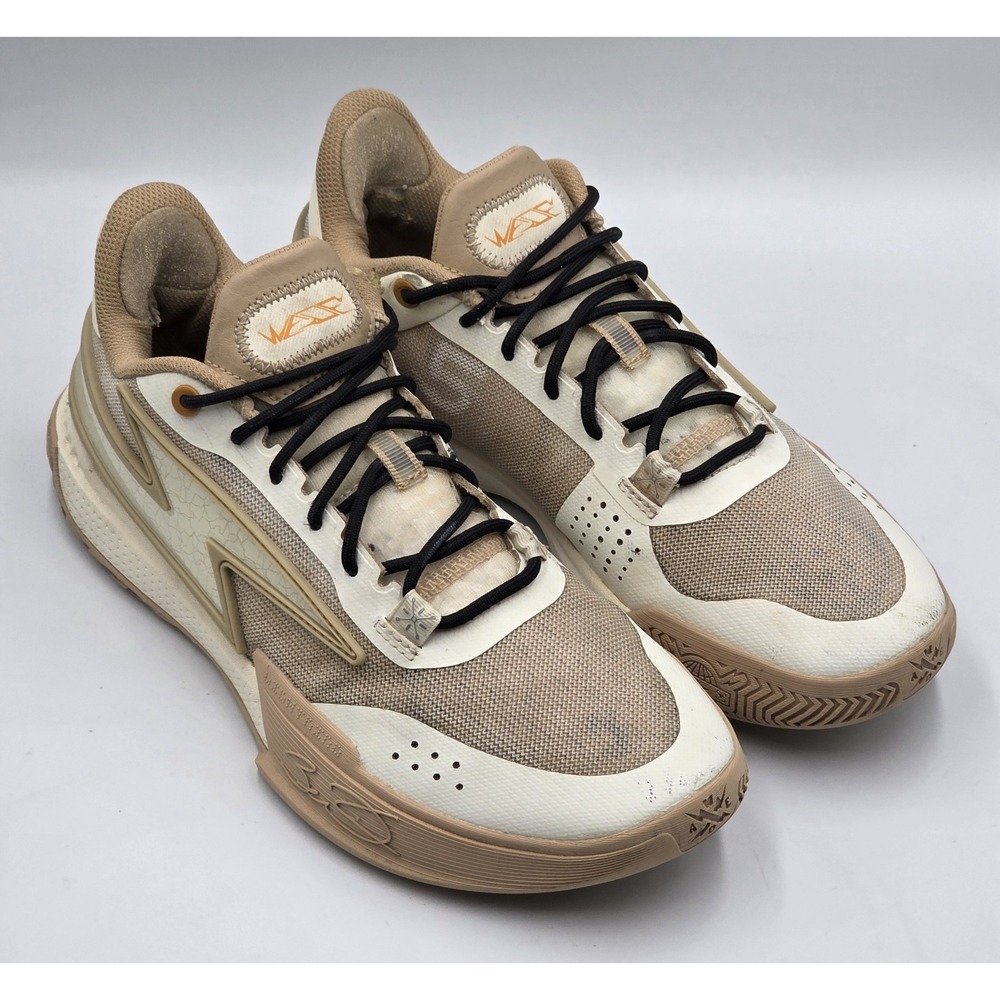 Li-Ning Way Of Wade Flash Cracks Men's Beige Basketball Sneakers Shoes Size 8